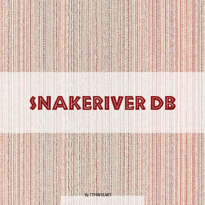 SnakeRiver DB example